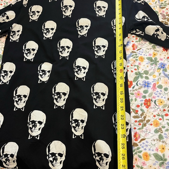 Saint Laurent Men Skulls button up long sleeve XS Rare